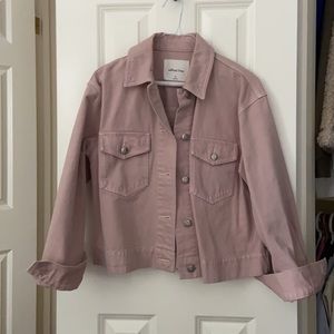 Wilfred free pink denim jacket